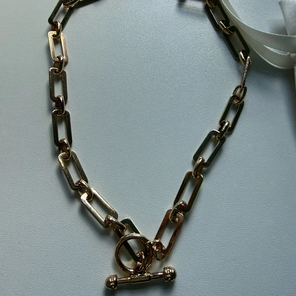 Ettika Gold flat chain necklace - Picture 3 of 8